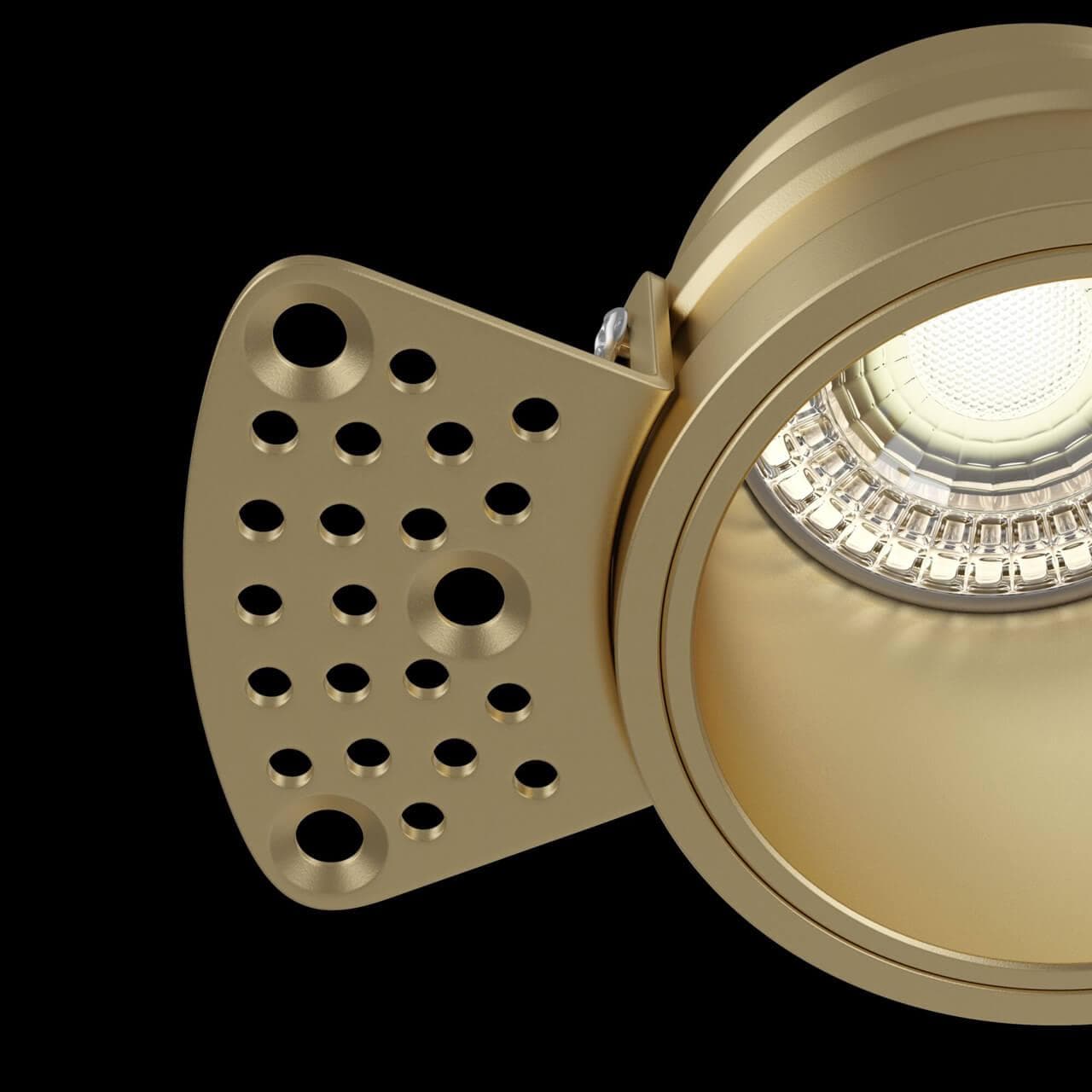Maytoni Downlight Reif Матовое Золото Встраиваемый светильник DL048-01MG — миниатюра 6