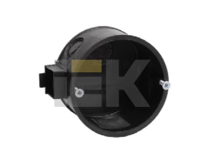 IEK Коробка КМ41022 распаячная 92х92x45мм для полых стен (с саморезами, пластиковые лапки, с крышкой ) — миниатюра 2
