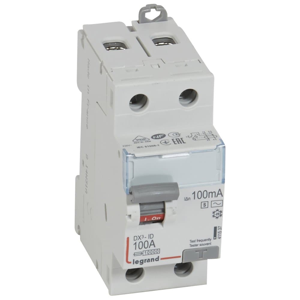 Legrand DX3 УЗО 2P 100А 100мА-AC-S 411537