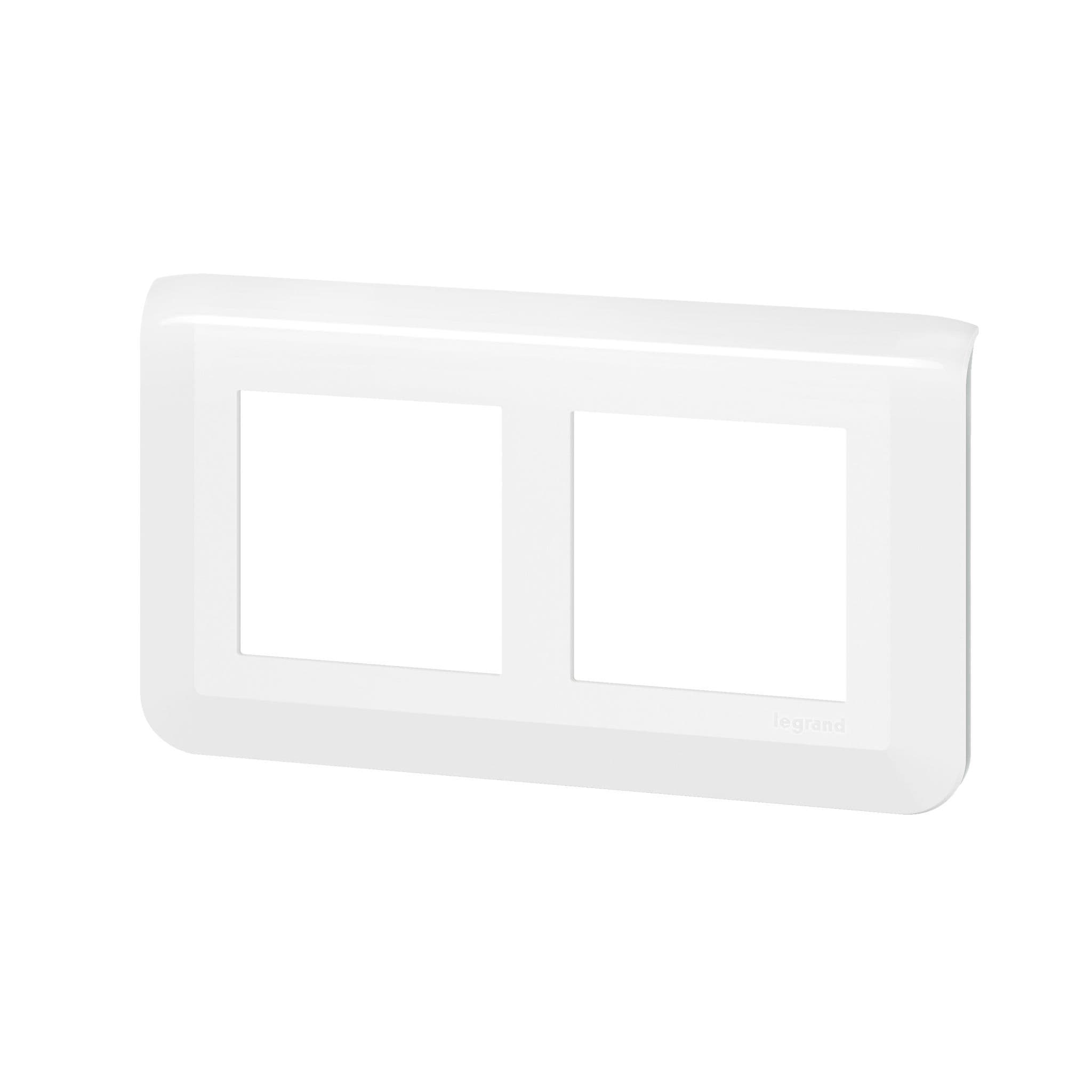 Legrand Mosaiс Рамка специальная - Программа Mosaic - 2x2 модуля - 57 мм - белая 078864L — миниатюра 3