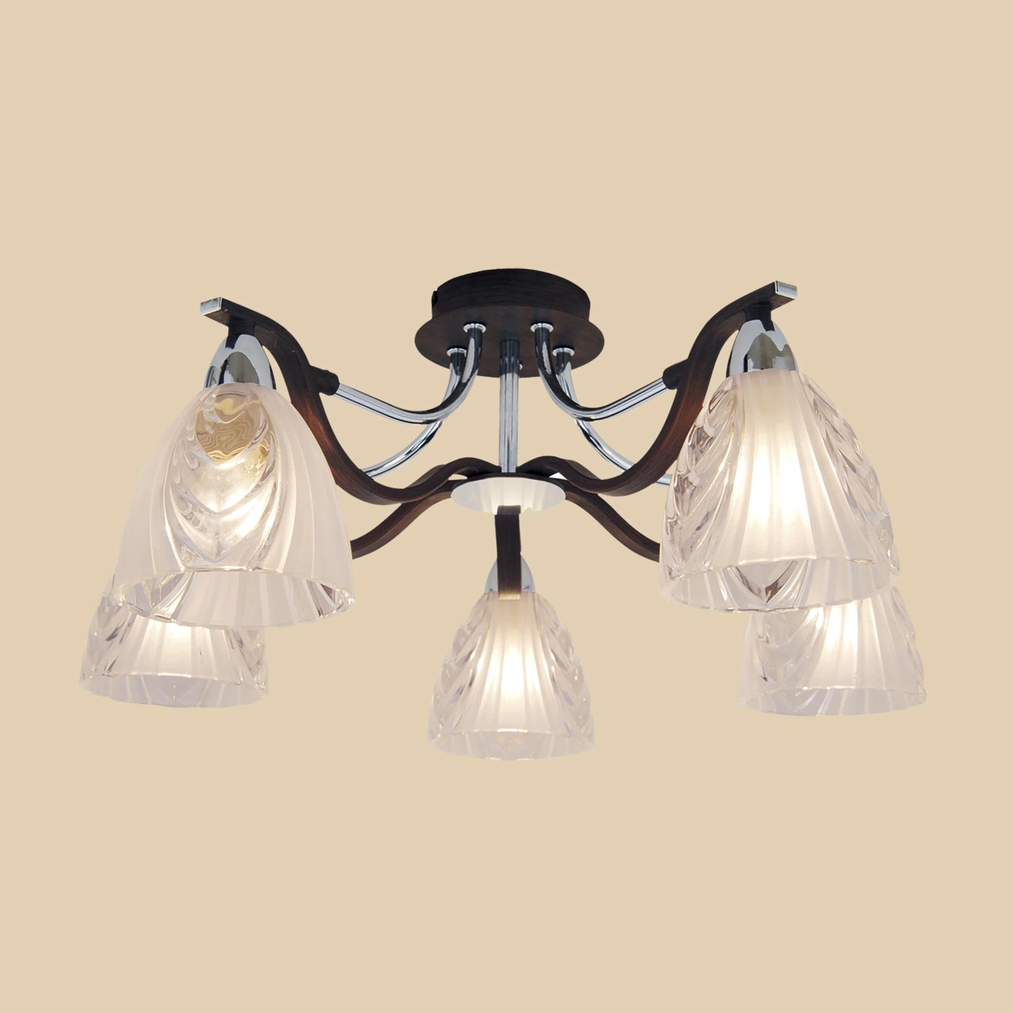 Citilux CL144151 Симона Венге+Хром Свет-к Люстра — миниатюра 2
