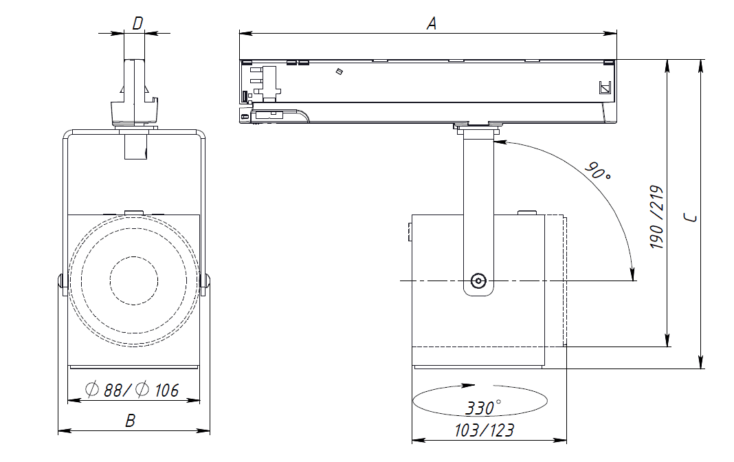 СТ ARMA/T LED 15 BL D60 4000K — миниатюра 2