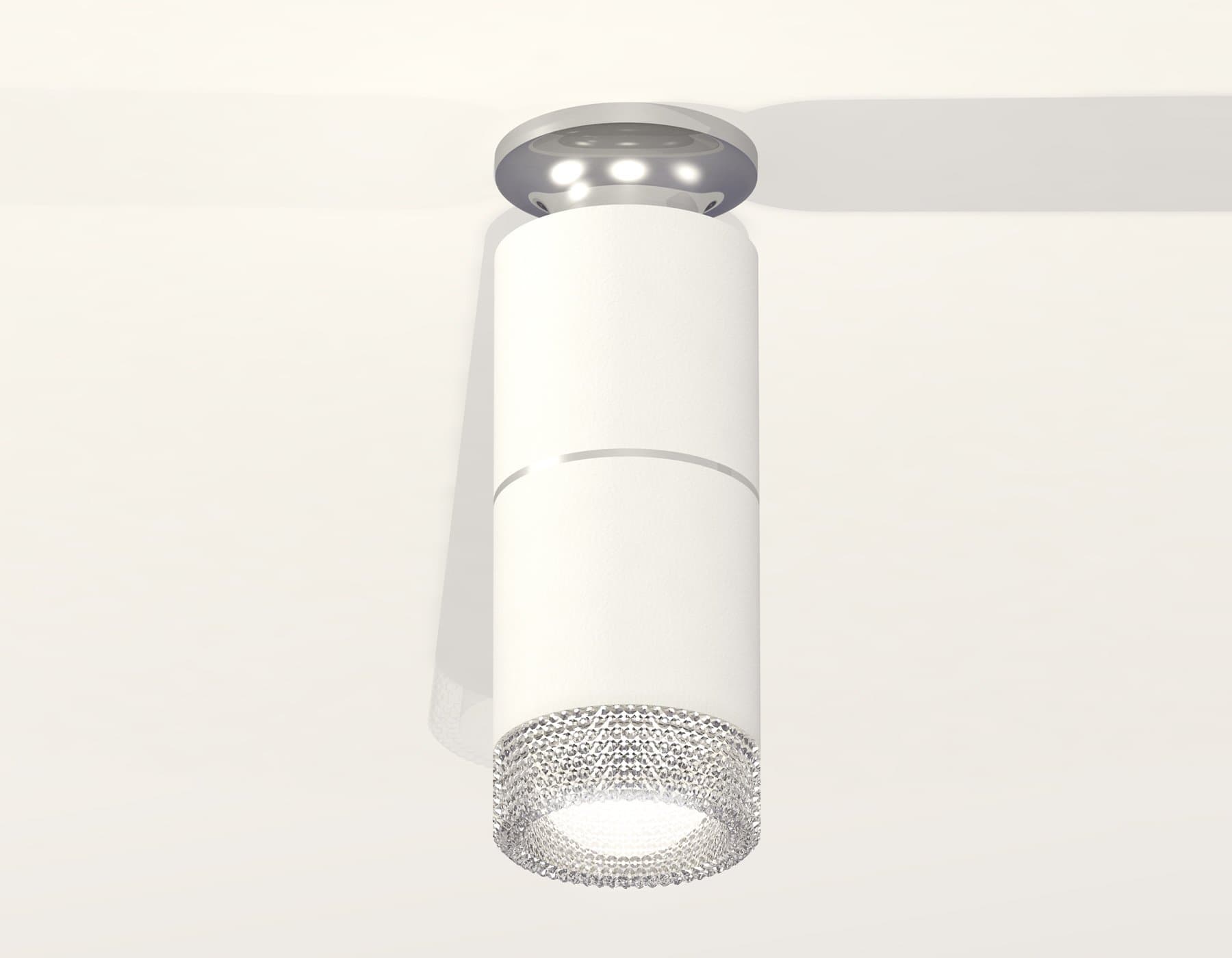 Ambrella Комплект накладного светильника XS6301242 SWH/PSL/CL белый песок/серебро полированное/прозрачный MR16 GU5.3 (N6903, C6301, A2060, N6150) — миниатюра 2