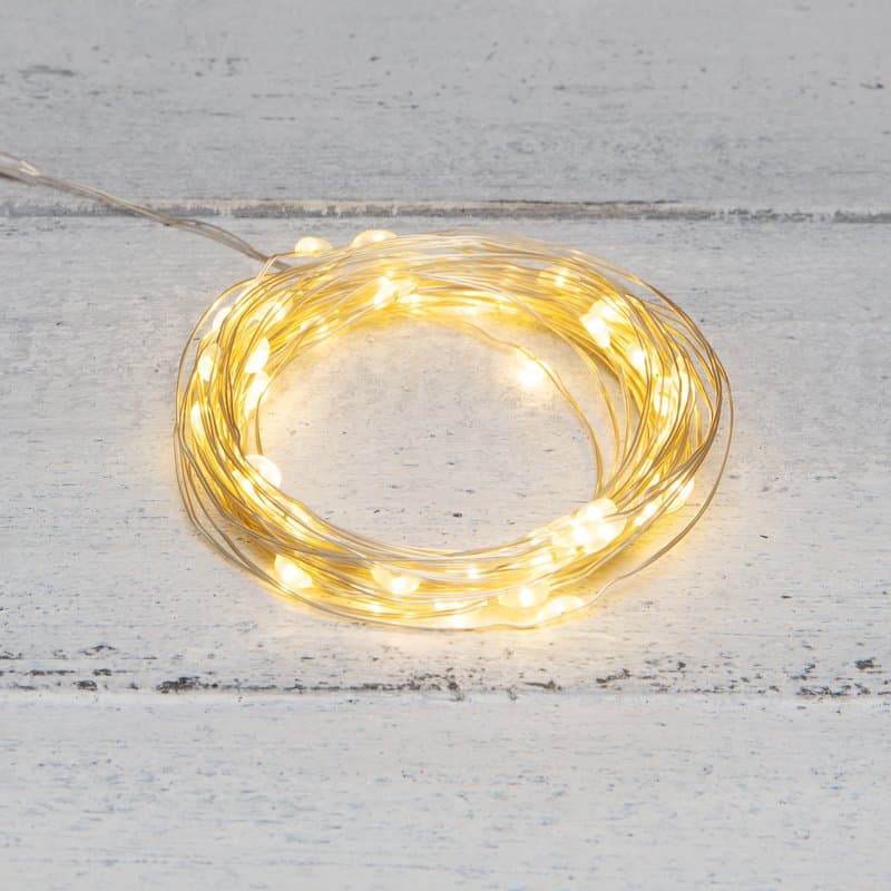 NEON-NIGHT Гирлянда «Роса» 5 м, 50 LED, USB, теплое белое свечение 315-966
