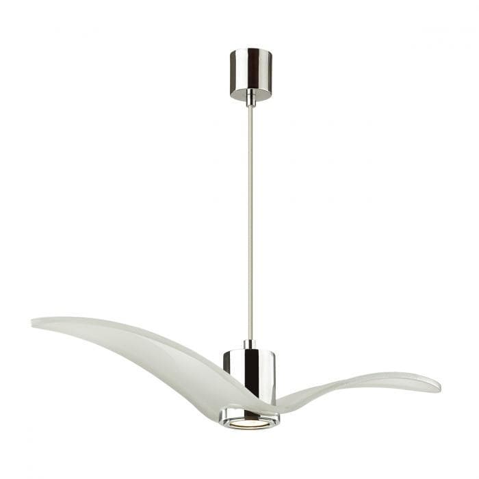 Odeon Light 4903/1A PENDANT Подвес GU10 1*5W BIRDS ODL22 233 белый/хром/стекло