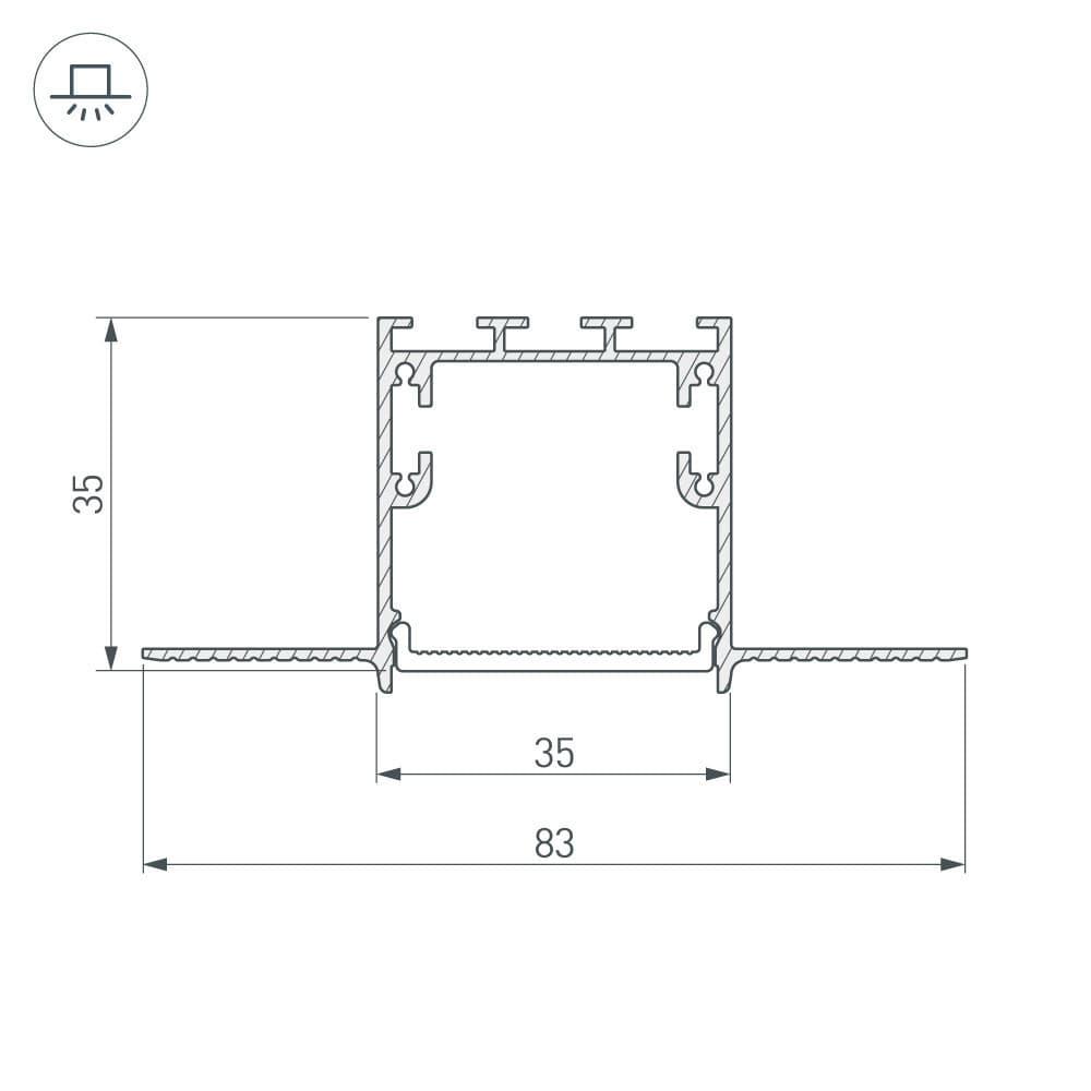 Arlight Угол SL-LINIA32-FANTOM (Металл) 030097 — миниатюра 3