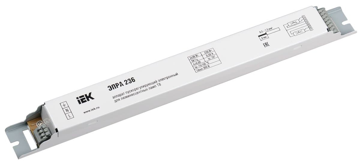 IEK ЭПРА 236 для линейных ЛЛ Т8 — миниатюра 1