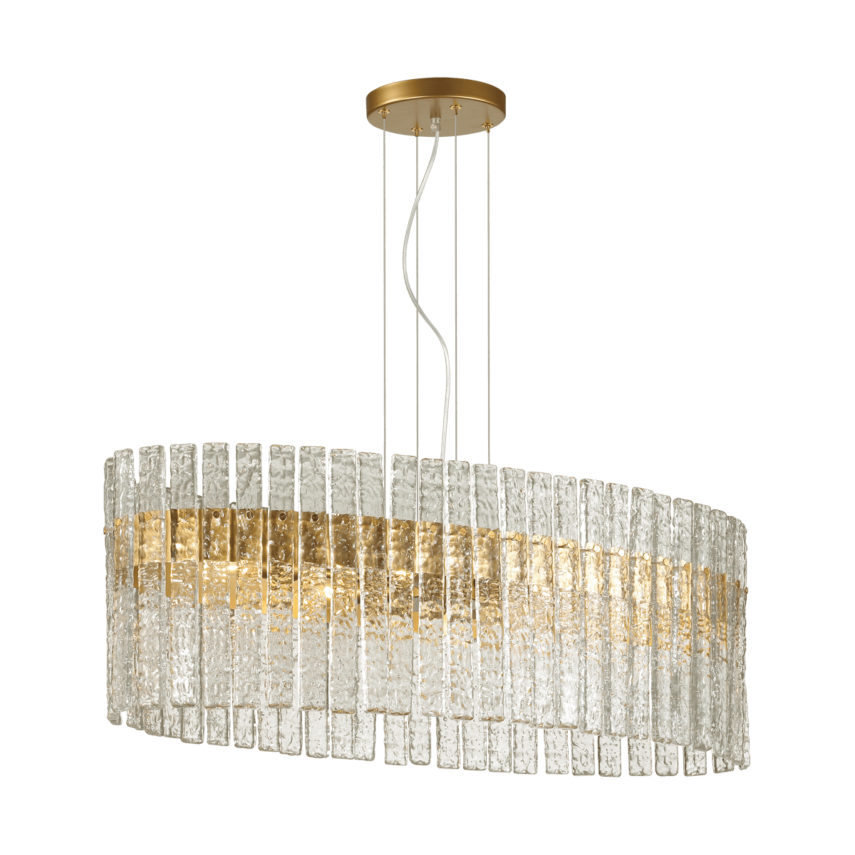 Odeon Light 4938/6B HALL ODL22 367 матов.золотой/прозрачный/стекло Люстра E14 6*40W MERKALE — миниатюра 2