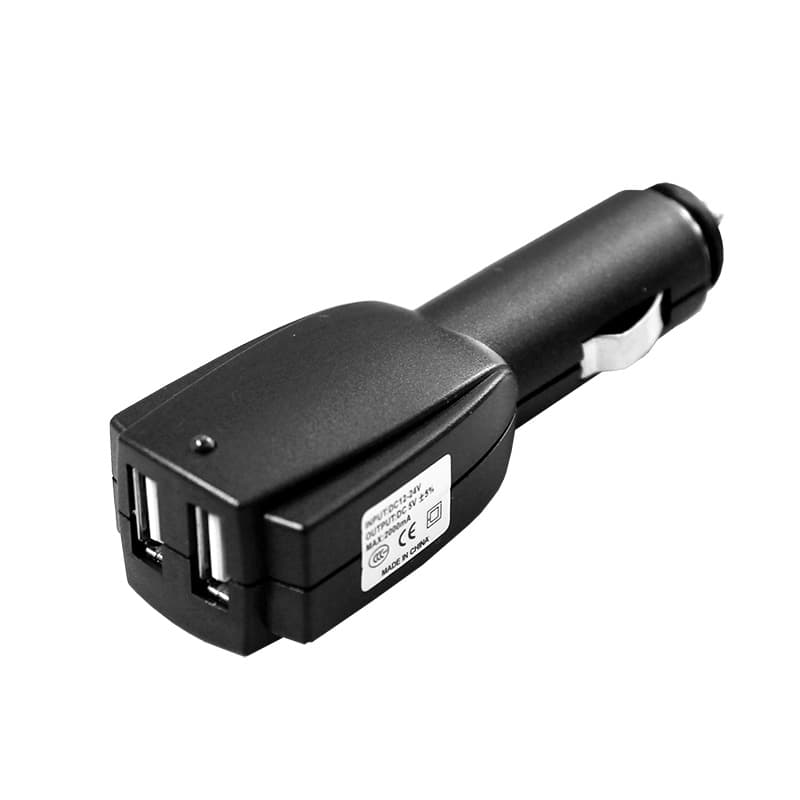 Автозарядка в прикуриватель 2xUSB (АЗУ) (5V, 1 000mA) Rexant 16-0237