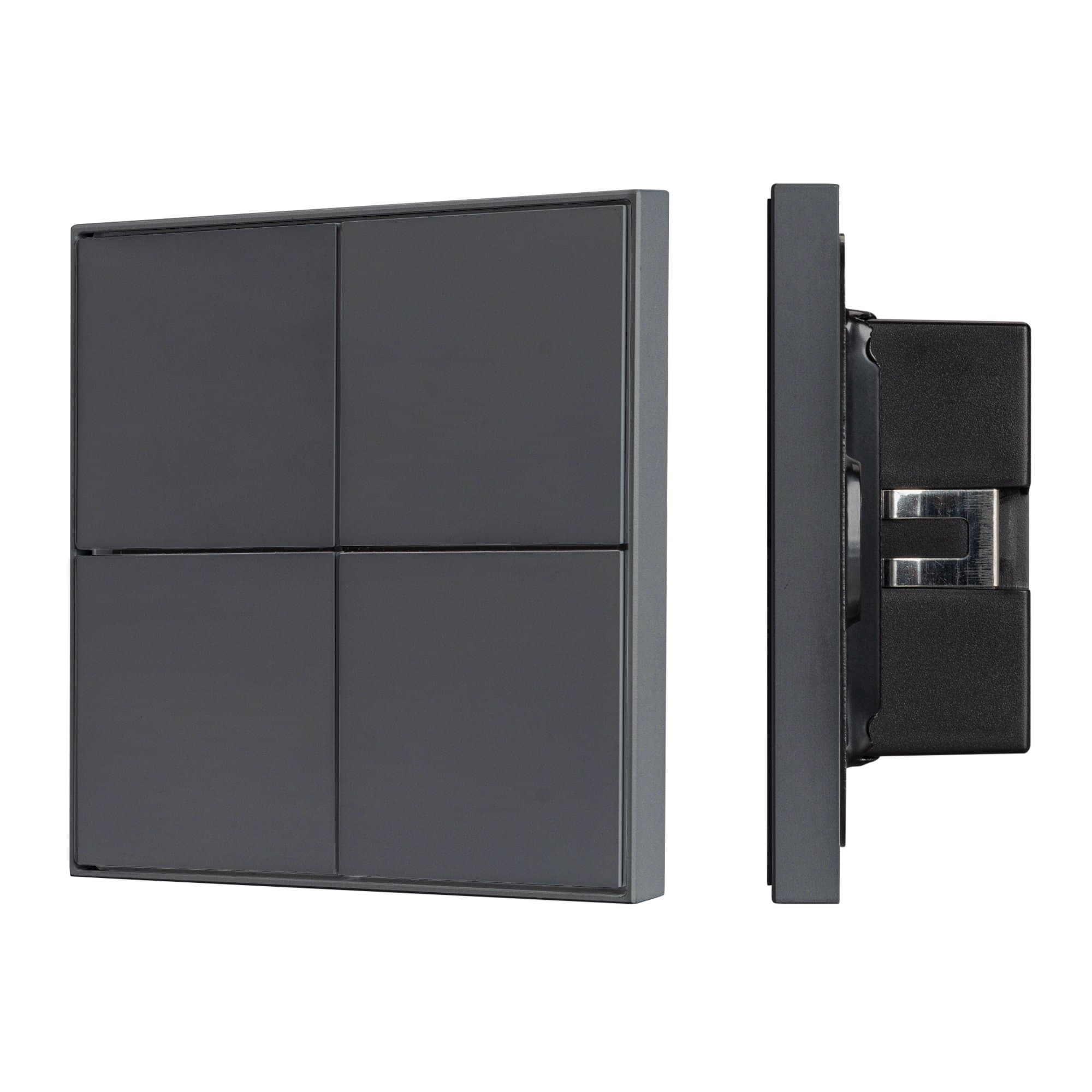 Arlight INTELLIGENT ARLIGHT Кнопочная панель KNX-304-23-IN Black (BUS, Frame) (IARL, IP20 Металл, 2 года) 039667