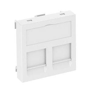 OBO Bettermann Корпус розетки компьютерной двойной тип С (прямой) 45x45 мм, 1 модуль Modul45, белый 6119214 — миниатюра 2