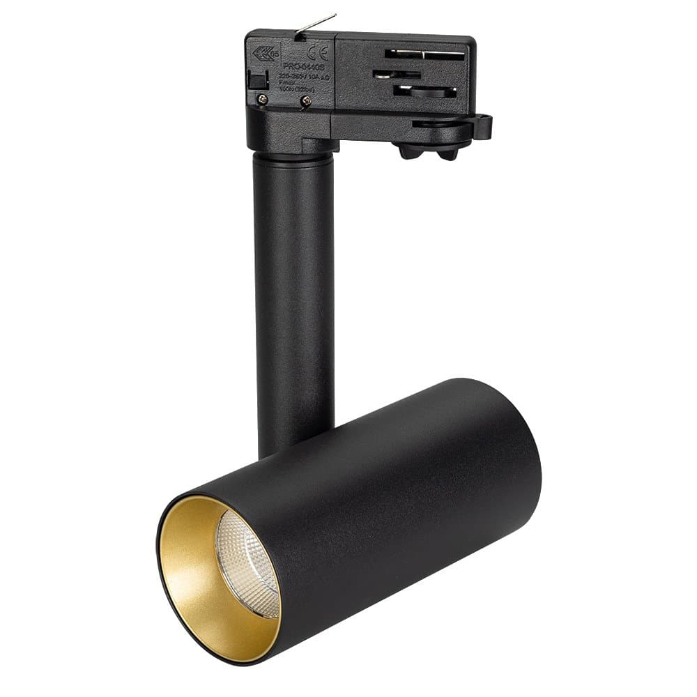 Arlight Светильник SP-POLO-TRACK-PIPE-R65-8W Warm3000 (BK-GD, 40 deg) (IP20 Металл, 3 года) 027490