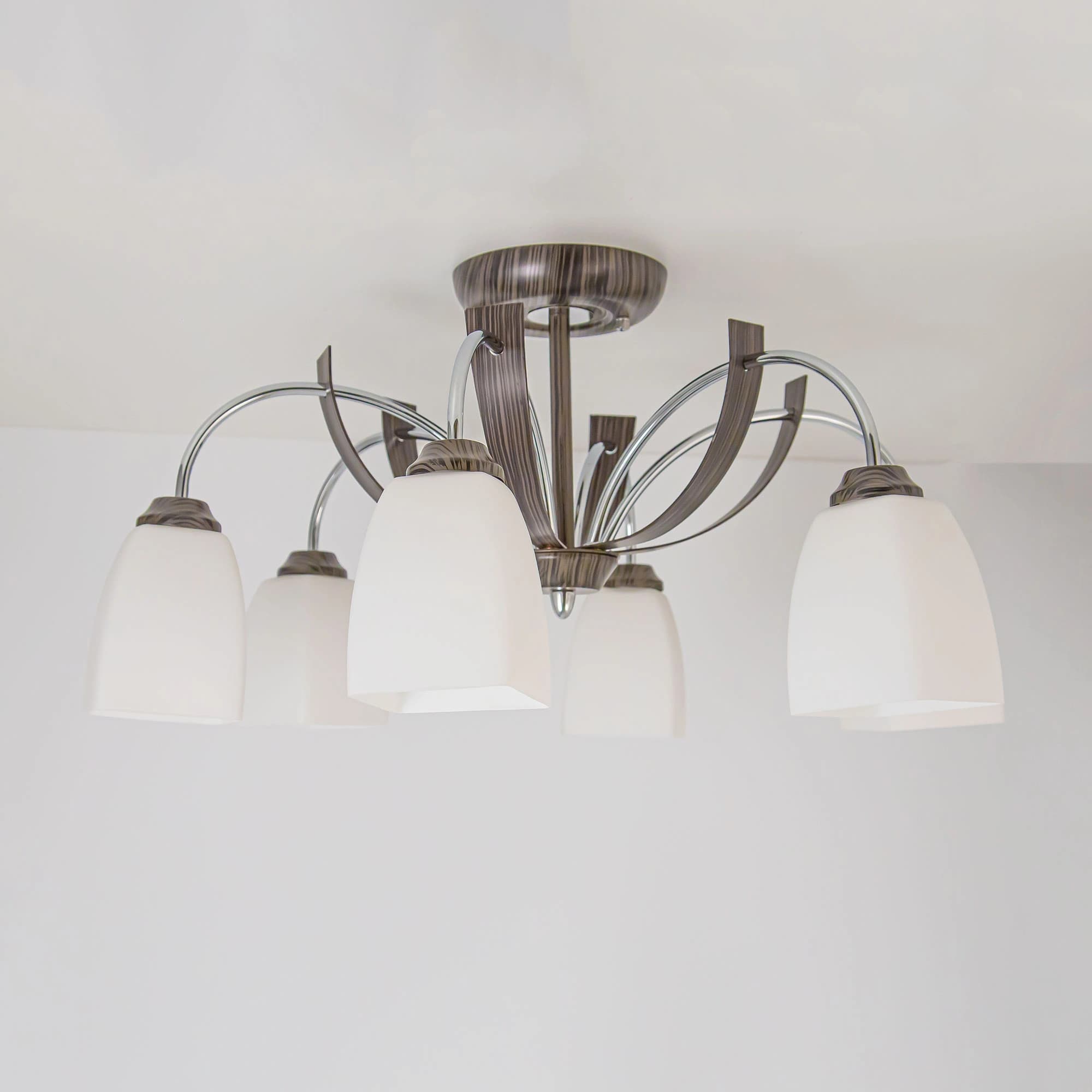 Citilux CL128161 Крокус Хром+Венге Светильник Люстра — миниатюра 6