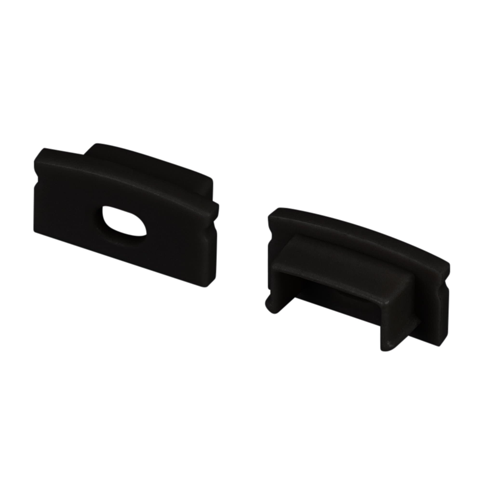 Arlight Заглушка LINE-1708 BLACK с отверстием (Пластик) 040315