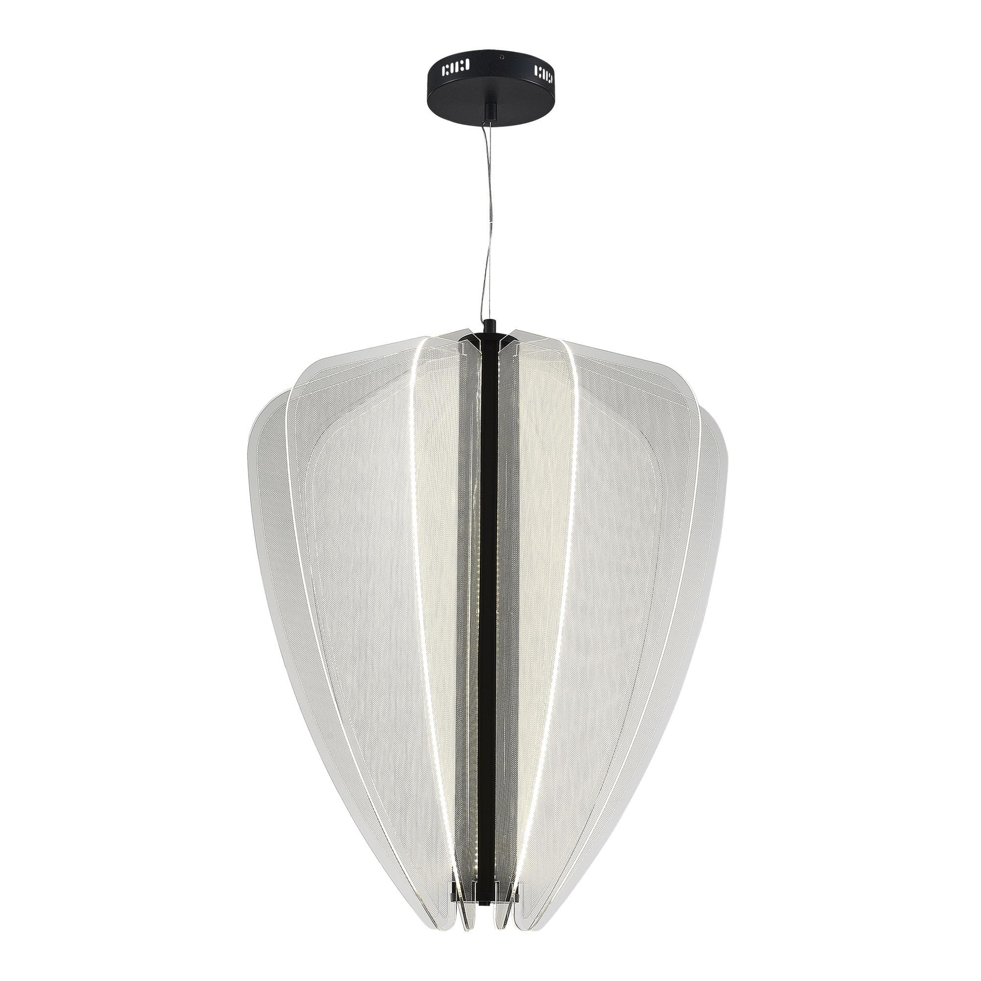 ST LUCE SL6509.413.01 Светильник подвесной Черный/Прозрачный LED 1*75W 4000K