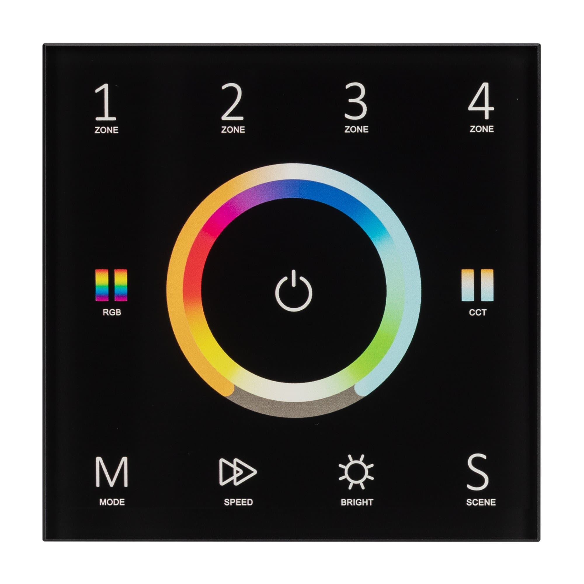 Arlight Панель Sens SMART-P67-MULTI Black (230V, 4 зоны, 2.4G) (IP20 Пластик, 5 лет) 028322 — миниатюра 3