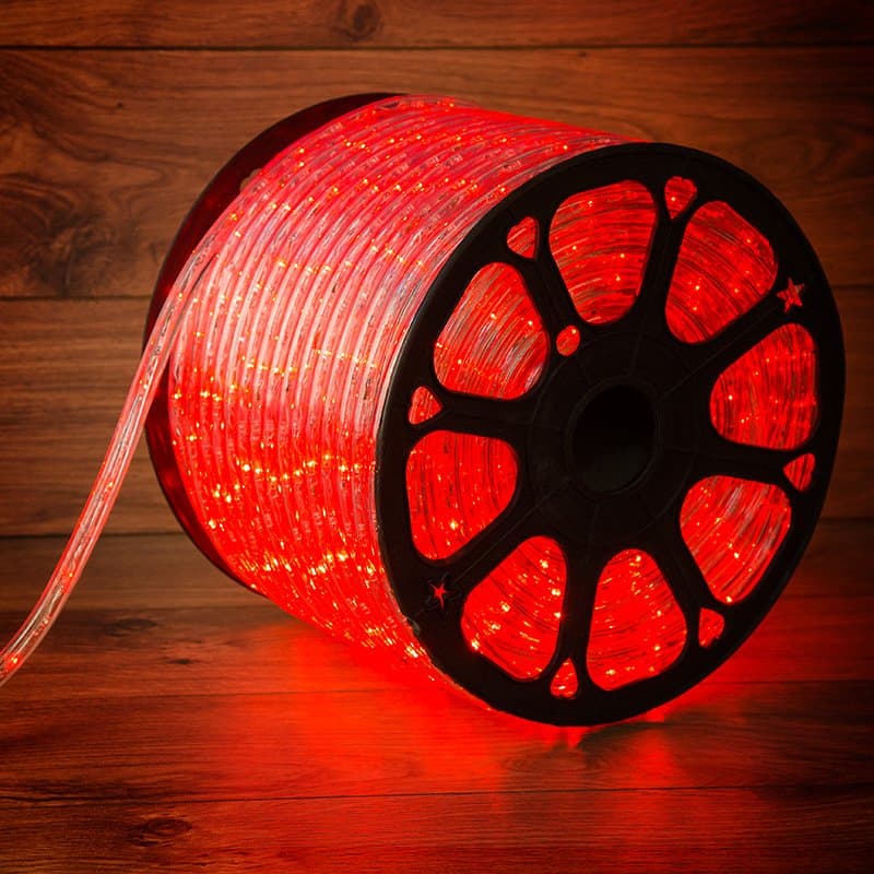 NEON-NIGHT Дюралайт LED, постоянное свечение (2W) - красный, 30 LED/м, бухта 100м 121-122-6