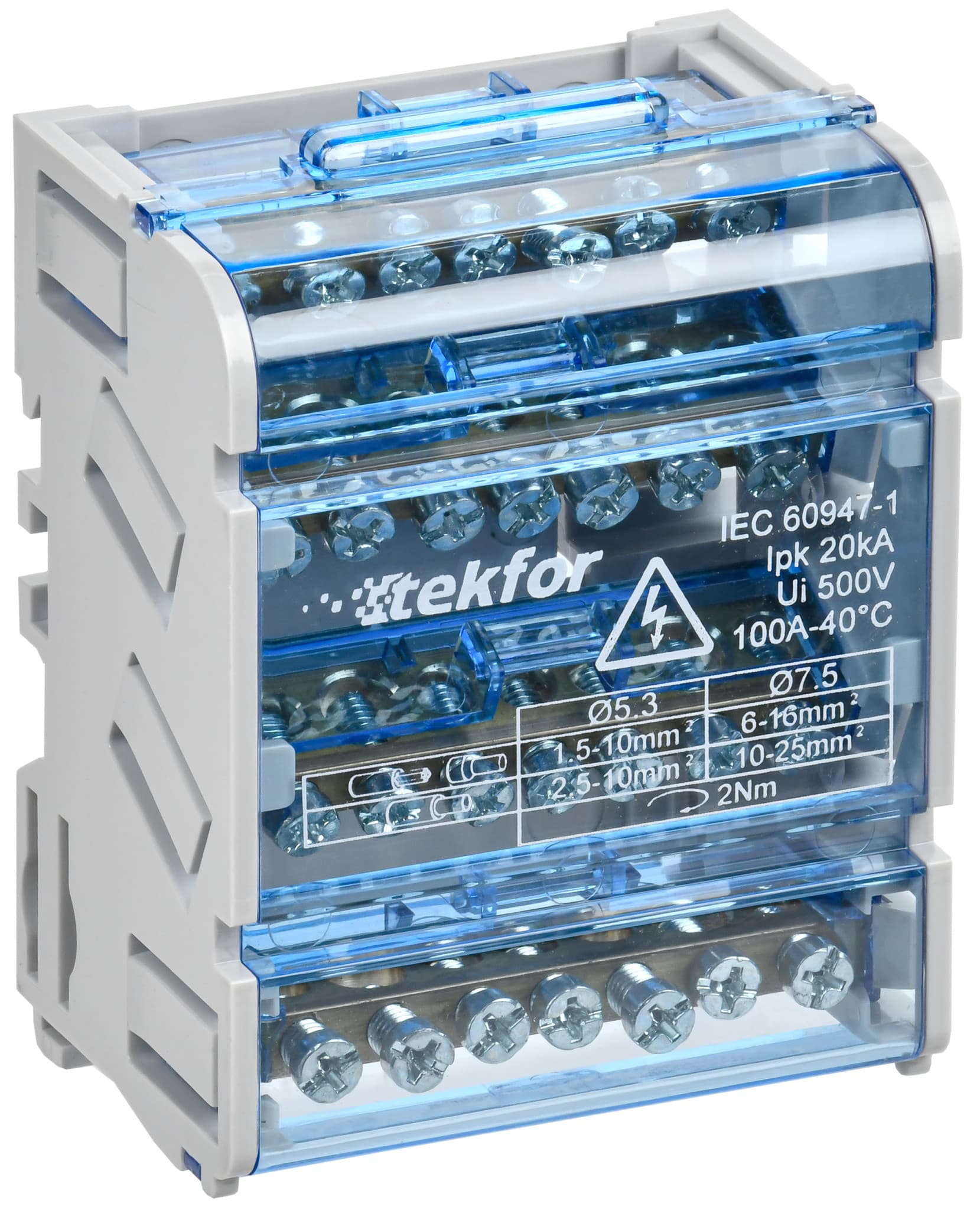 IEK TEKFOR Шины на DIN-рейку (кросс-модуль) ШНК 4х7 3L+PEN