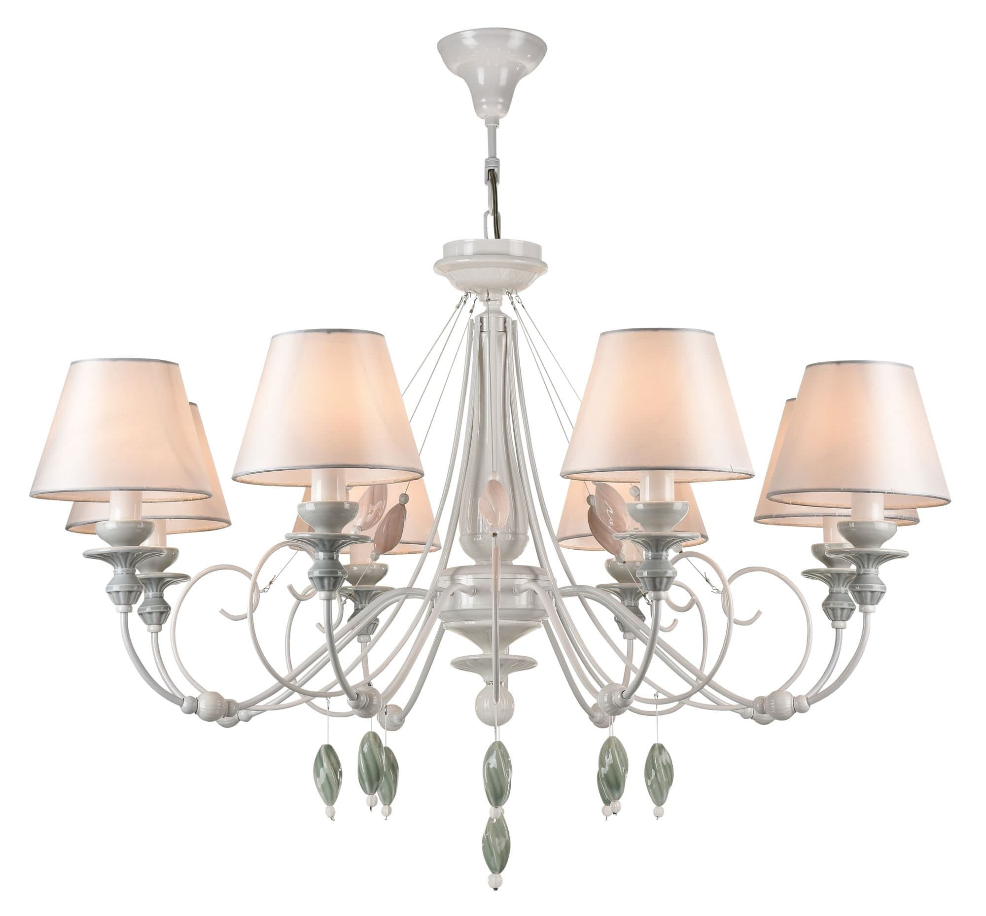 Maytoni Elegant Adelia Жемчужный белый Люстра 8xE14 40W ARM540-08-W — миниатюра 3