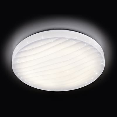Ambrella Потолочный светодиодный светильник с пультом F19 WH 48W 390*390*80 (ПДУ ИК) F19 WH 48W D390