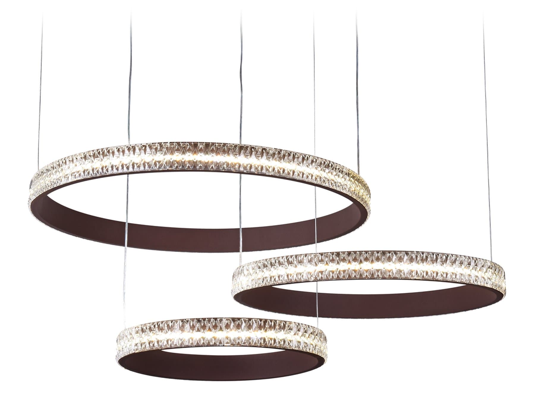 Ambrella Потолочный светодиодный светильник с пультом FA6162 CF кофе 99W 720*500*900 (ПДУ РАДИО 2.4) — миниатюра 4