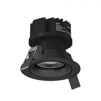 Technolight Твист 85 220В 13Вт лм 3000К 93+ 18° TRIAC RAL 9005 черный 60543-3K-02-BK