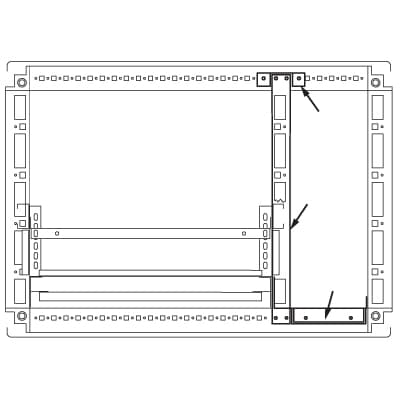 DKC Комплект для создания кабельного отсека, для шкафов DAE/CQE 2000 x 400 R5PFI2040