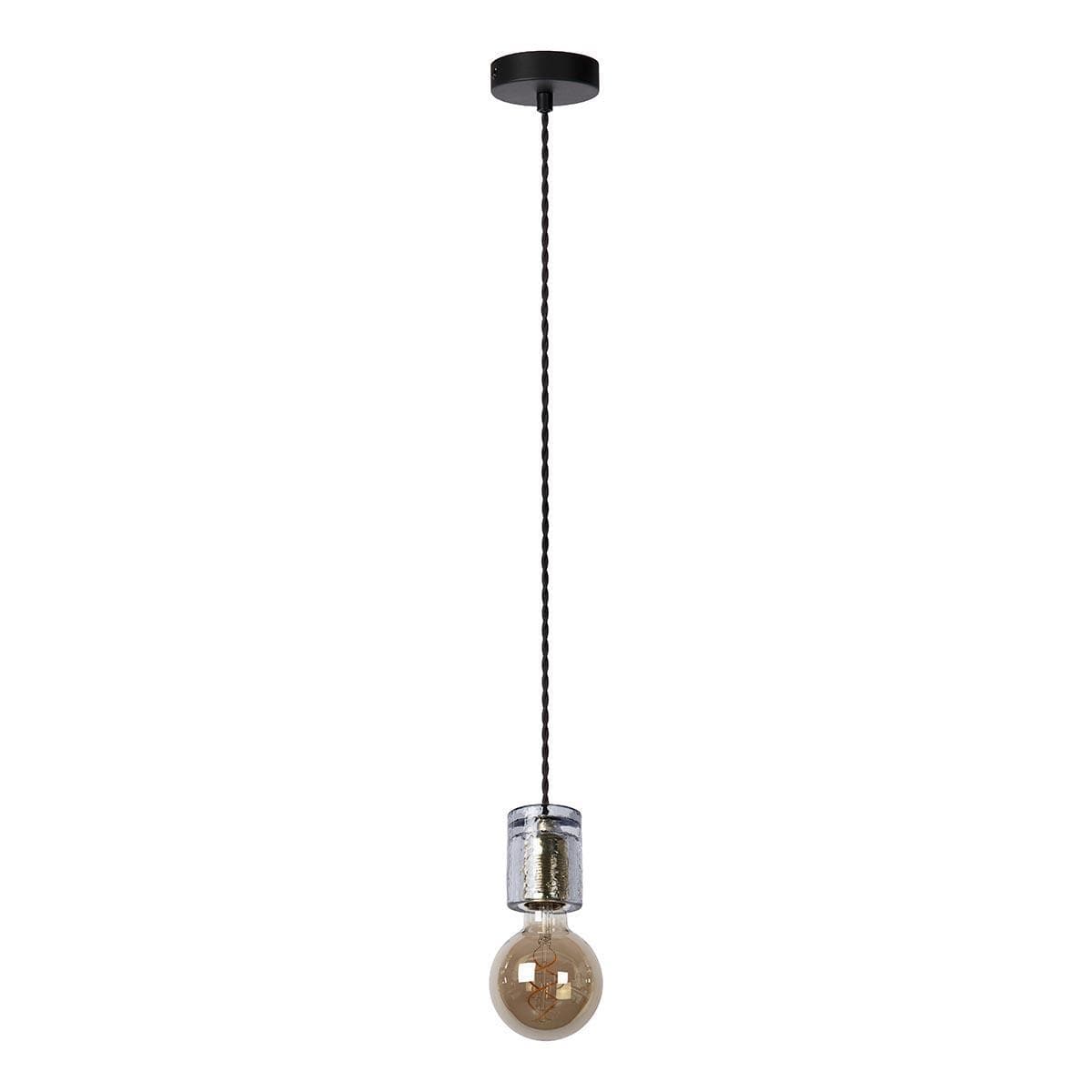 Lucide GELKA Светильник подвесной Ø 6,5 cm 1xE27 Smoke Grey 20416/01/65