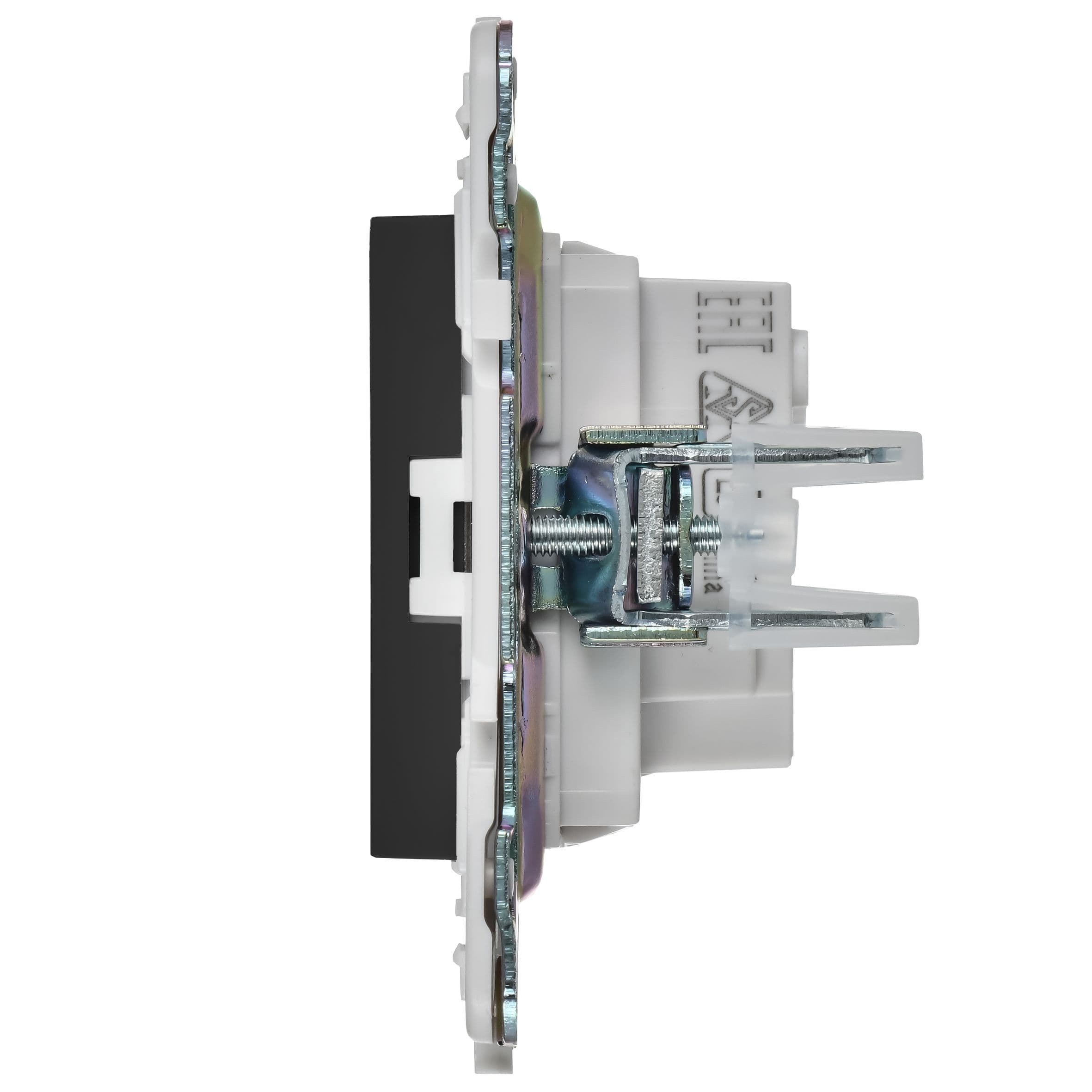 IEK SKANDY Графит Розетка б/з с защитными шторками 10А SK-R01G — миниатюра 4