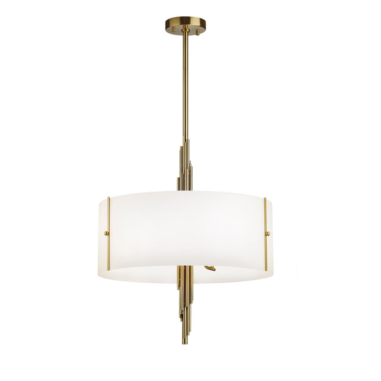 Odeon Light 5415/6 MODERN ODL_EX23 39 бронзовый/белый матовый/металл/стекло Люстра E27 6*40W MARGARET