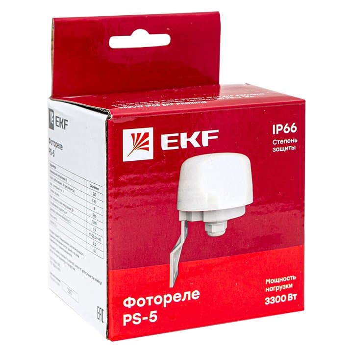 EKF PROxima Фотореле PS-5 15А 3300Вт IP66 — миниатюра 4
