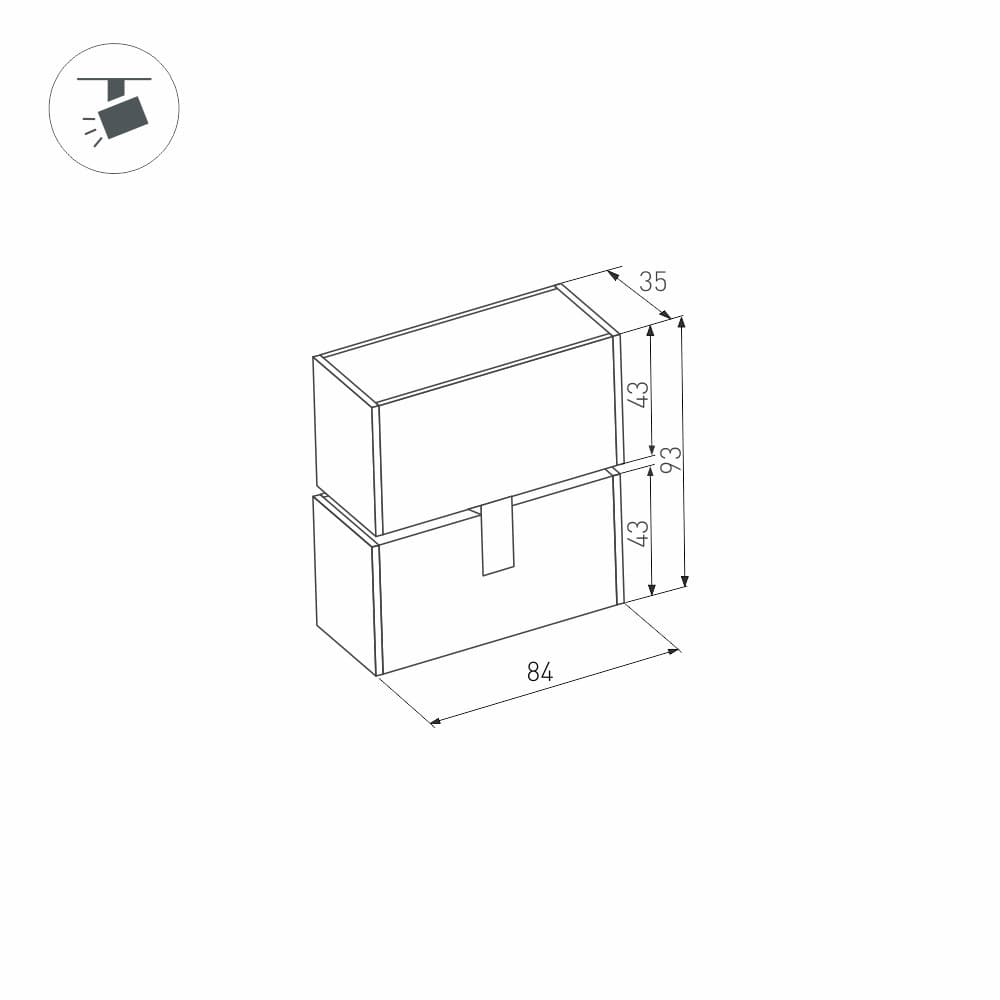 Arlight Светильник MAG-LASER-FOLD-45-S84-3W Day4000 (BK, 15 deg, 24V) (IP20 Металл, 3 года) 027625 — миниатюра 4