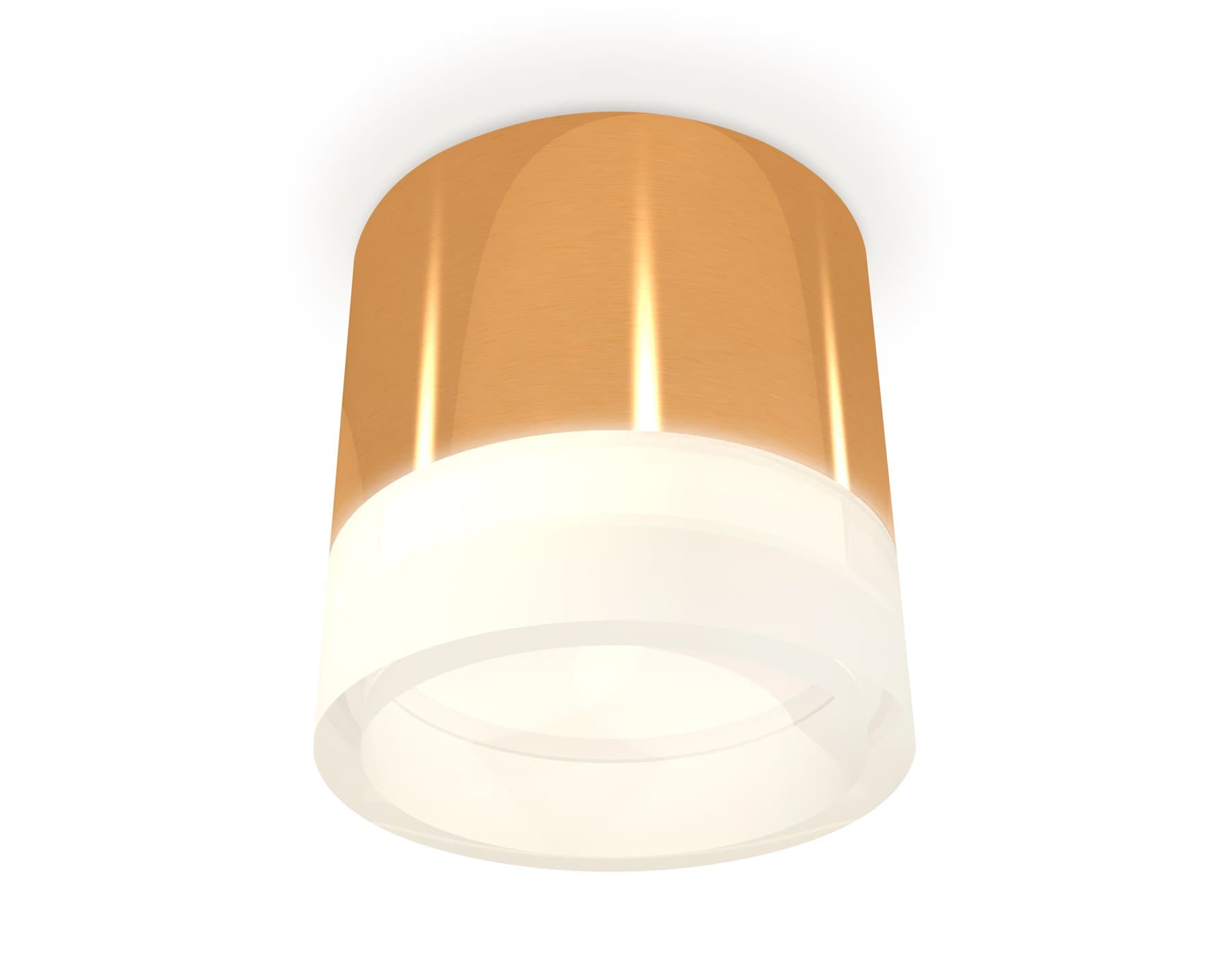 Ambrella Комплект накладного светильника с акрилом XS8121010 PYG/FR золото желтое полированное/белый матовый GX53 (C8121, N8401)