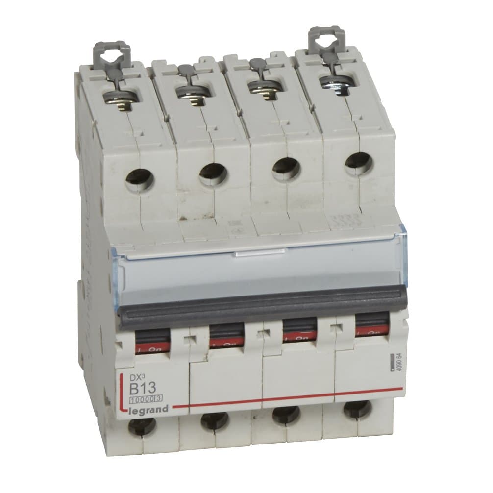 Legrand DX3 Автоматический выключатель 4P 13A (B) 10kA/16kA 409064 — миниатюра 1