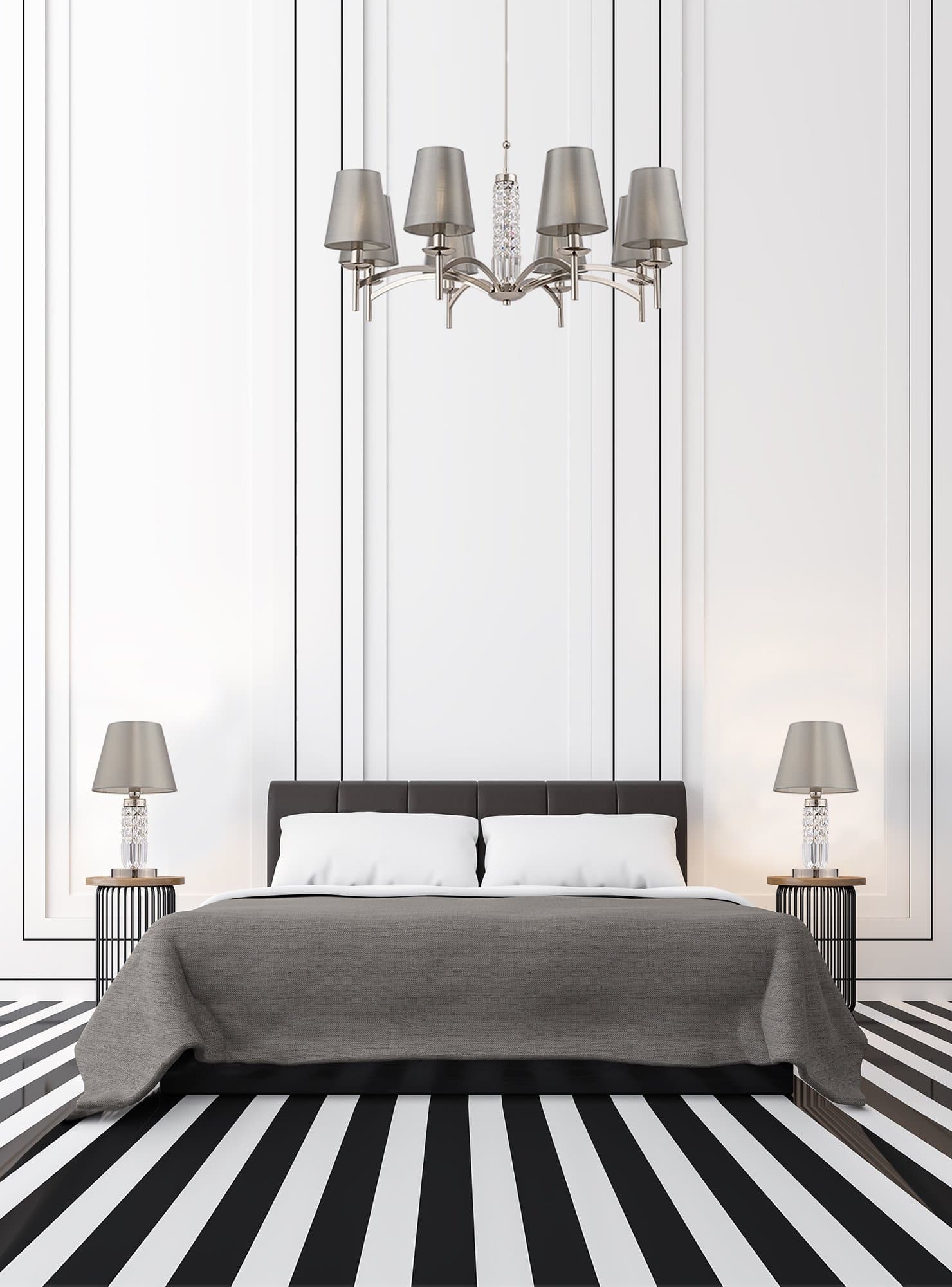 Maytoni Modern Krona Никель Люстра MOD076PL-08N — миниатюра 3