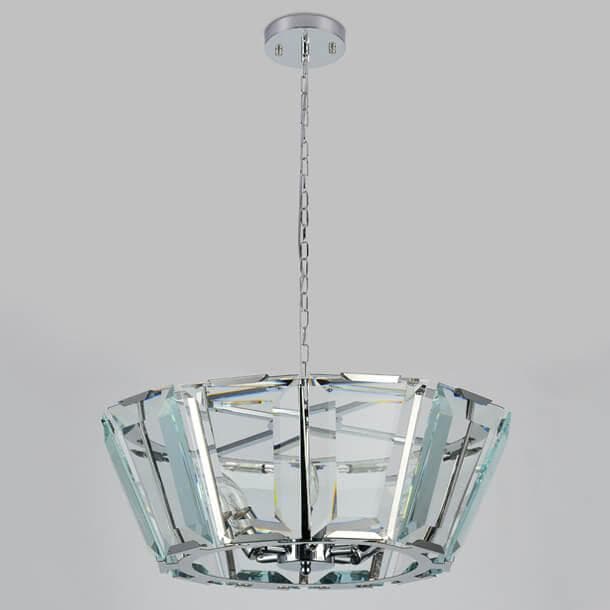 Ambrella Подвесная люстра с хрусталем TR5110 CH/CL хром/прозрачный E14/6 max 40W D550*1000 — миниатюра 2