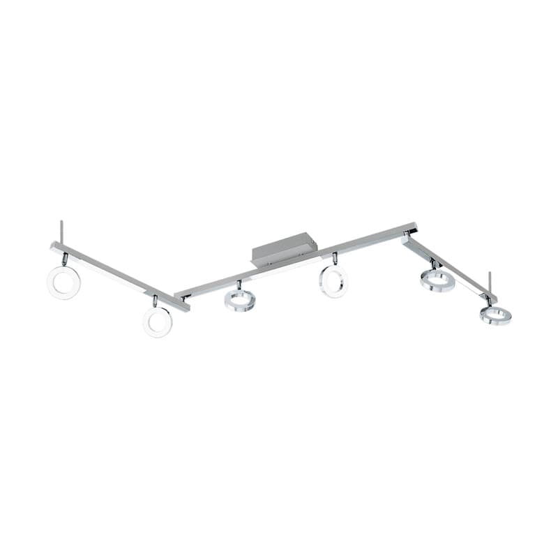 Eglo Спот LED c доп. подсветкой CARDILLIO 1, 6х3,2W(LED), 3х3,3W(LED), L1585, алюм., сталь, хром/пластик, матовый 96183
