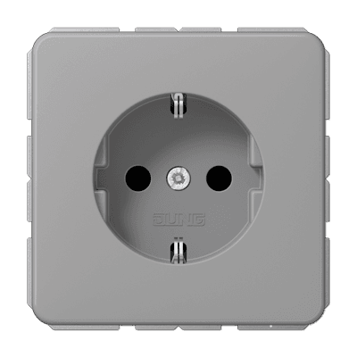 JUNG SCHUKO®-розетка 16 A / 250 B ~, серая CD1521BFGR