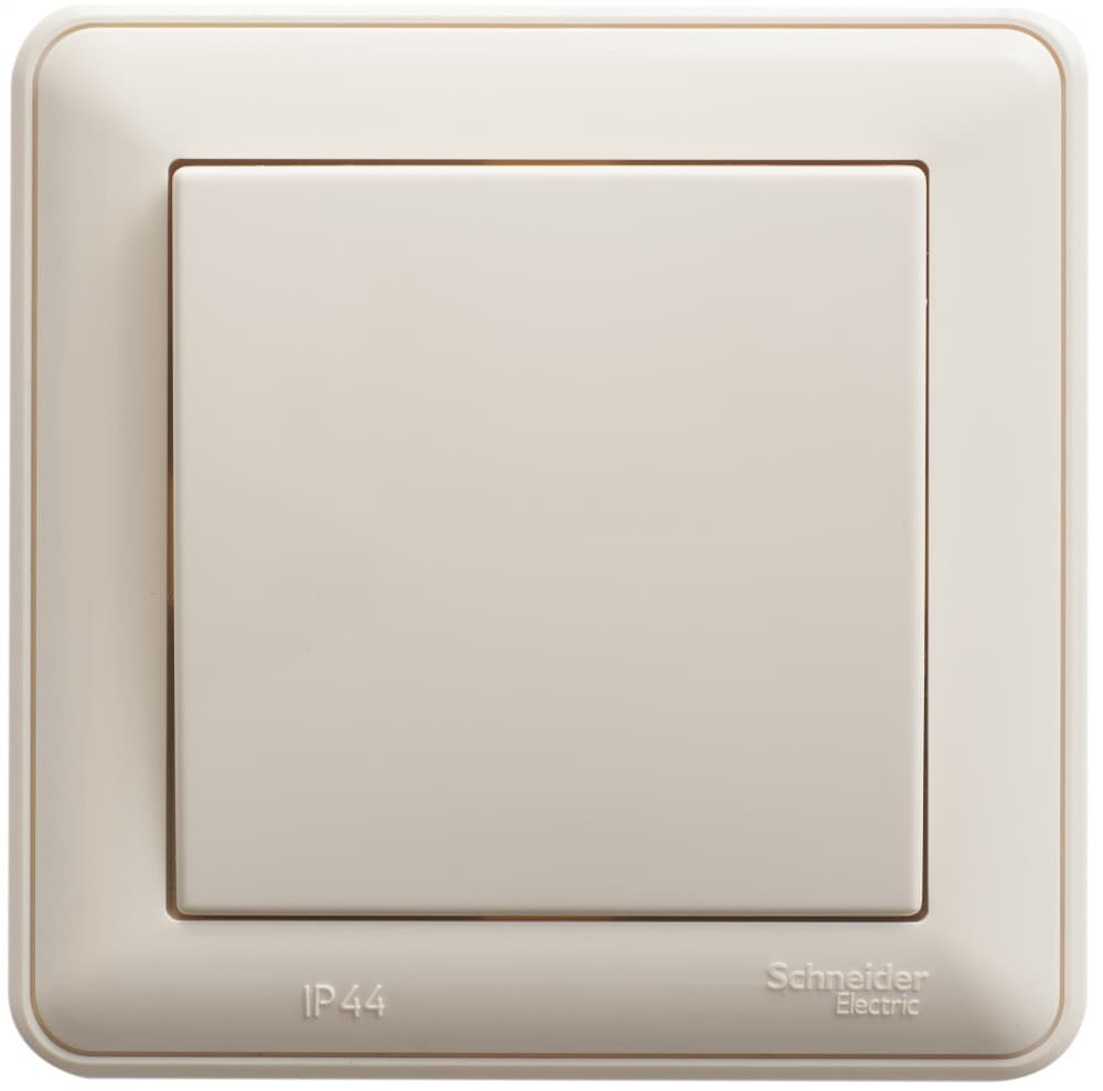 Systeme Electric Wessen 59 Беж Переключатель 1-клавишный, 10АХ (в сборе) — миниатюра 1