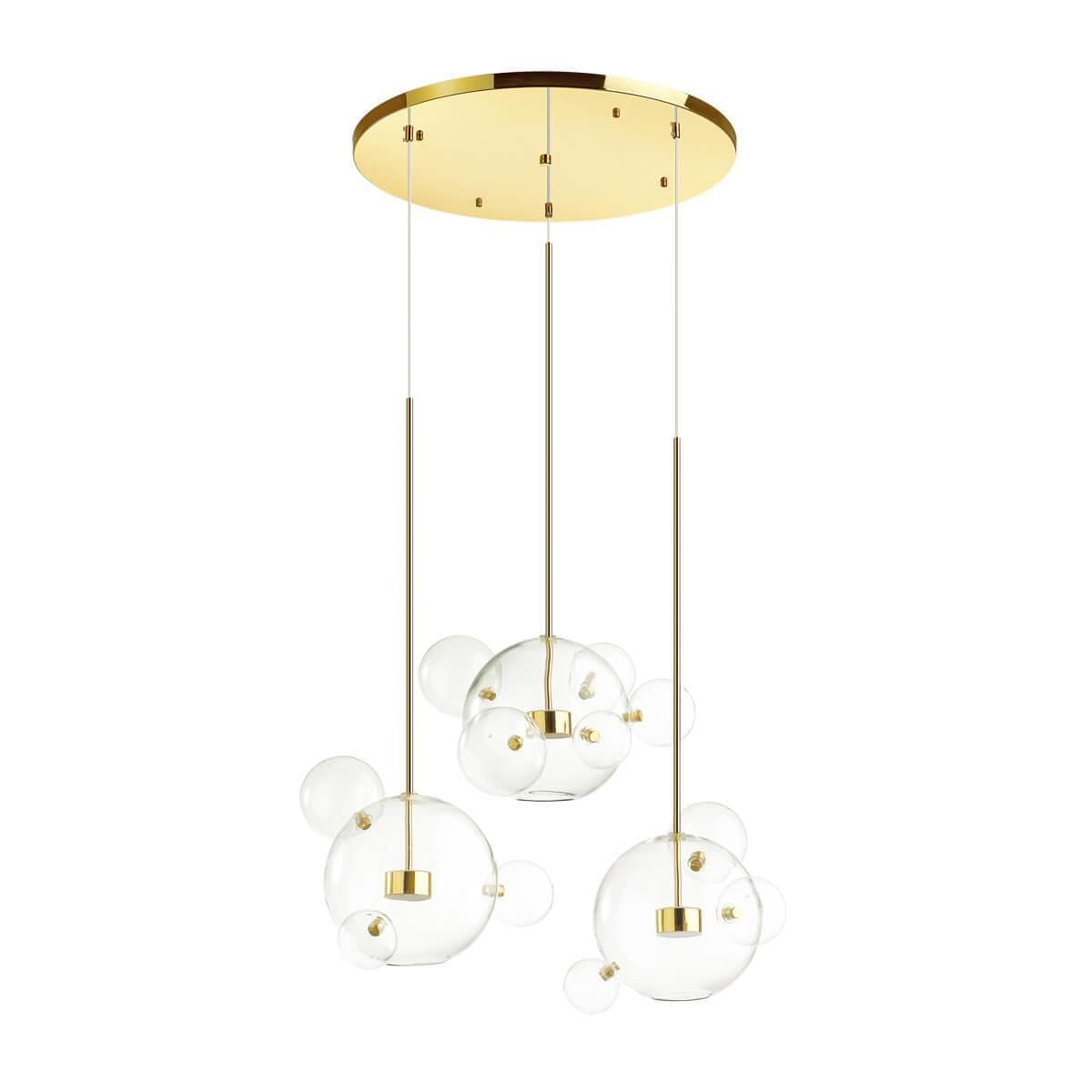 Odeon Light 4640/36LA L-VISION (В 4-Х КОРОБКАХ) ODL21 15 золотой/прозрачный Люстра LED 36W 4000K BUBBLES