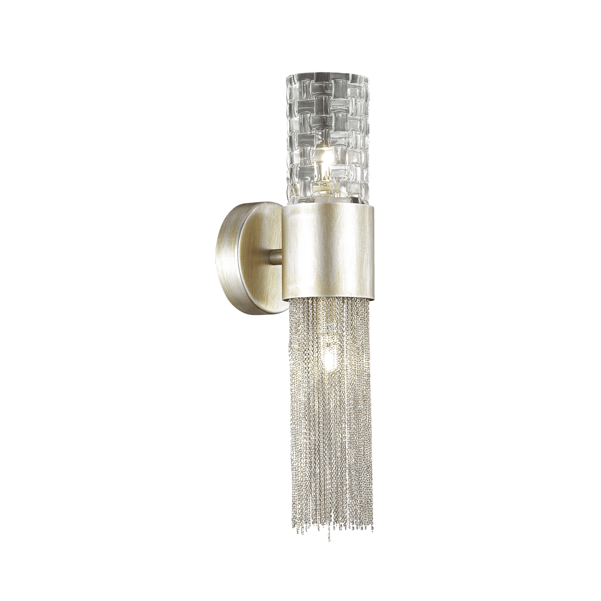 Odeon Light 4631/2W ODL20 419 серебристый/стекло/металл.цепочки Бра G9 2*40W 220V PERLA — миниатюра 2