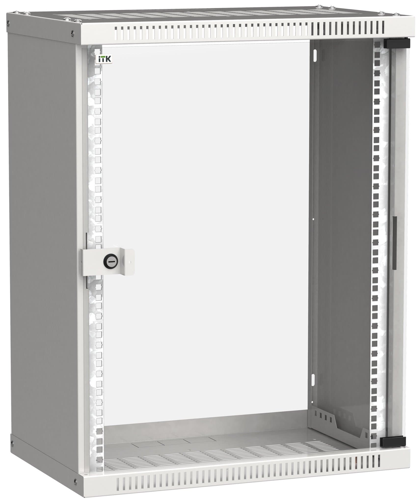 IEK LINEA WE ITK Шкаф LINEA WE 15U 550x350мм дверь, стекло серый LWE3-15U53-GF