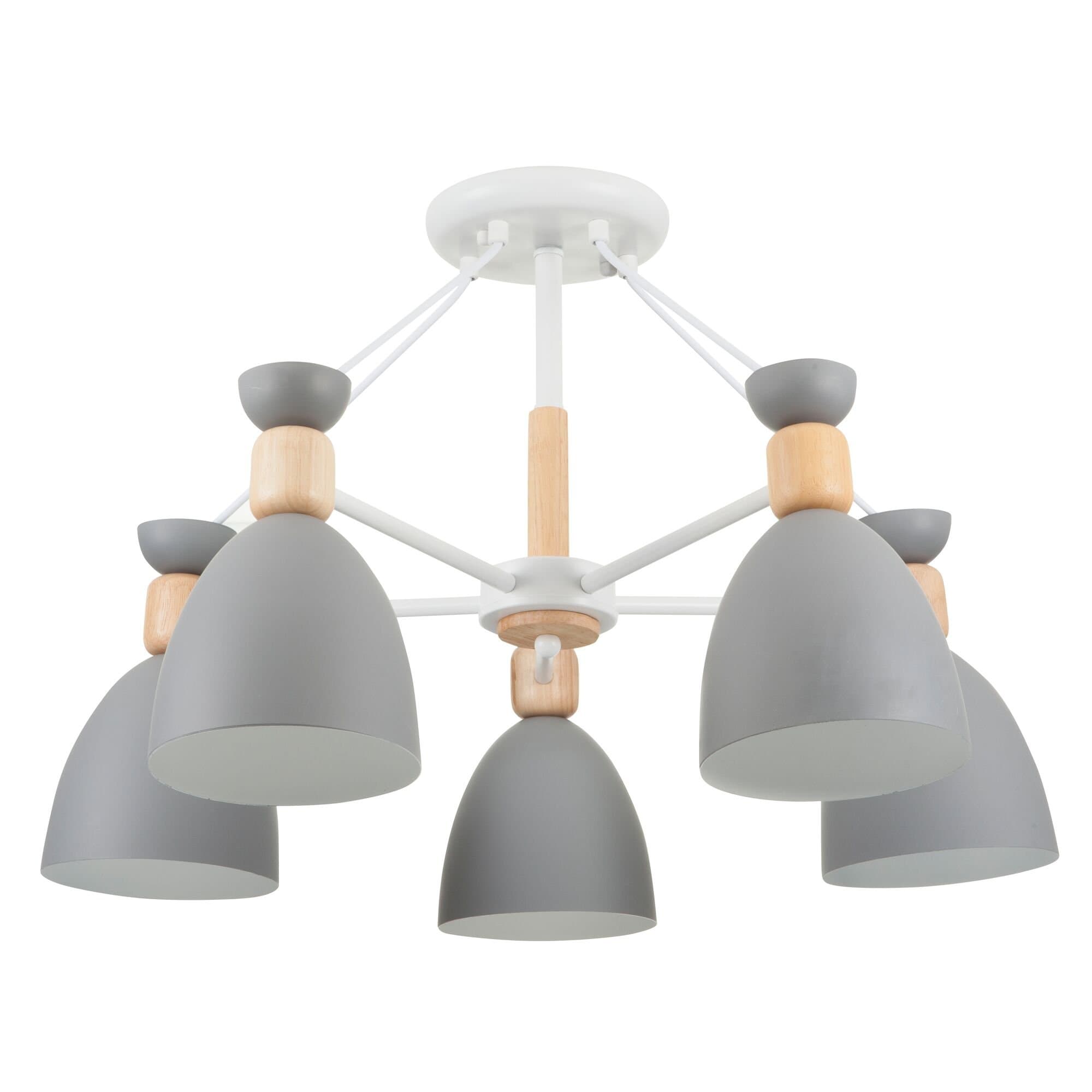 Freya Modern Delia Белый Потолочный светильник E27 60W FR5033CL-05W — миниатюра 6