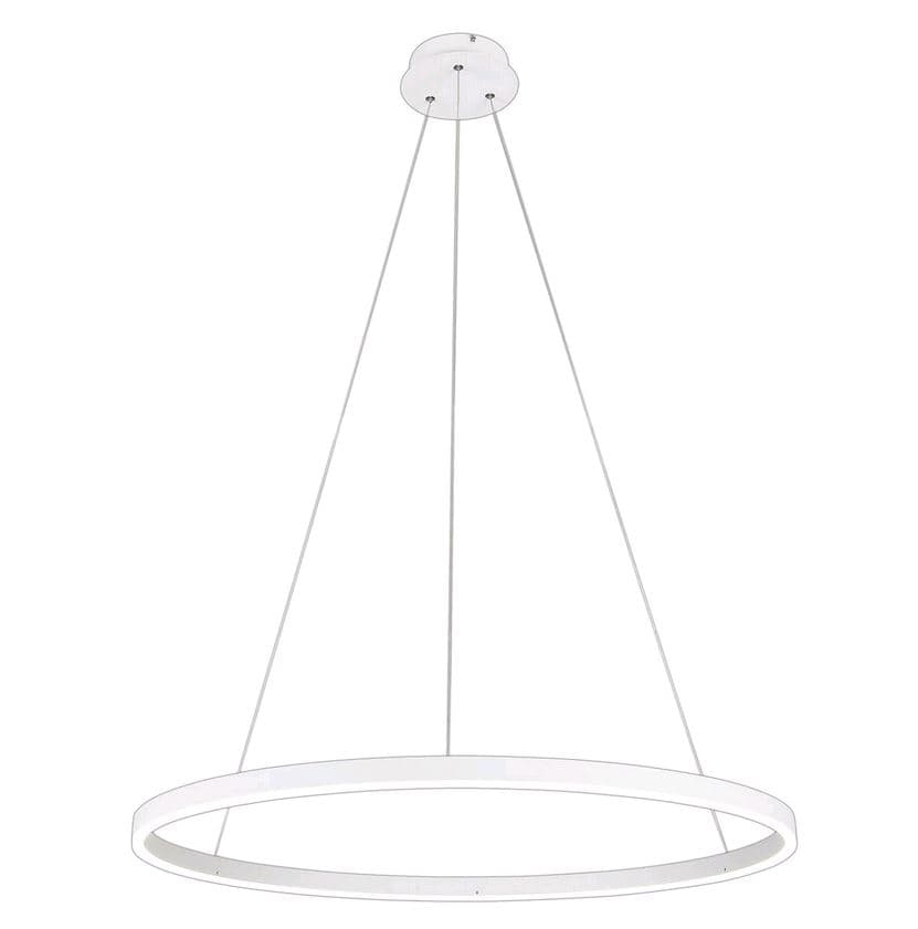 Kink Light 08228,01A (4000K) Подвес Тор белый d100 h120 Led 56W (4000K) диммируемый, 2 вида крепления