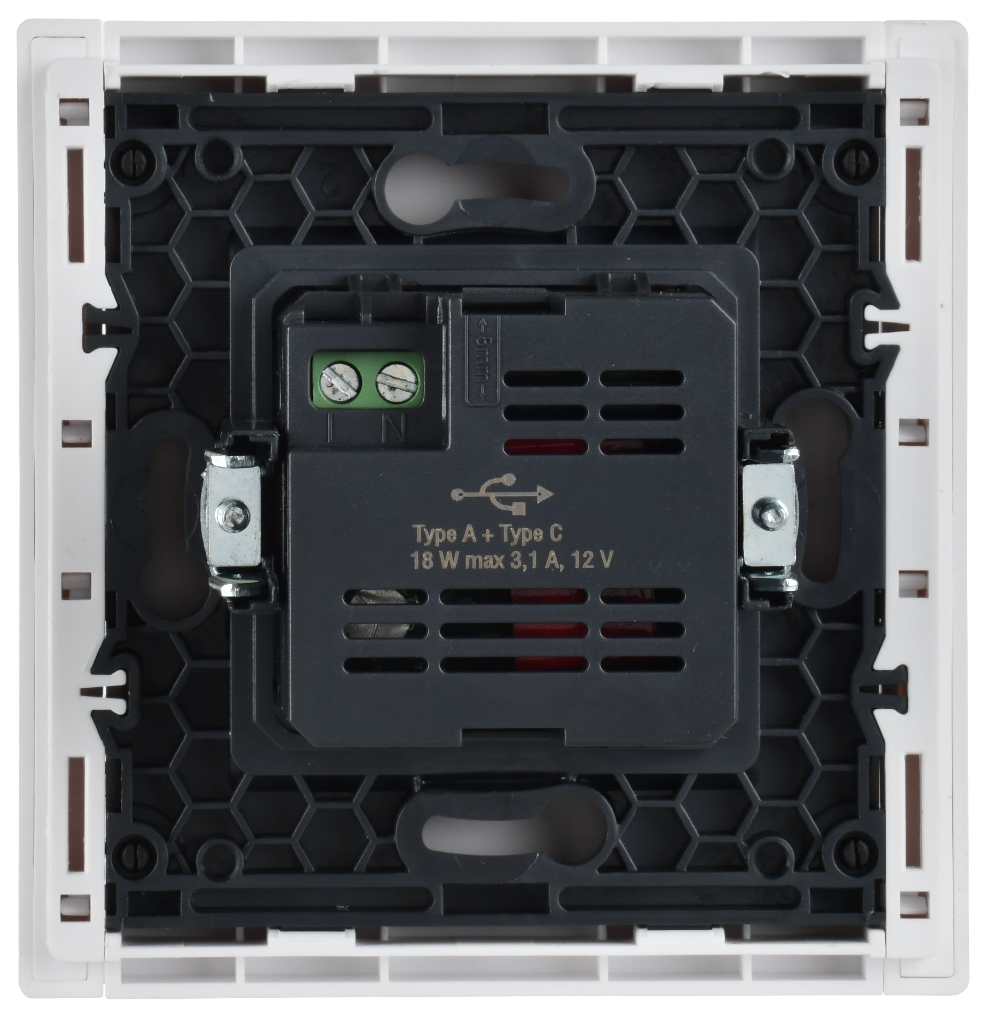 IEK FORTE&PIANO Белый Розетка USB A+C 18Вт FP251 — миниатюра 3