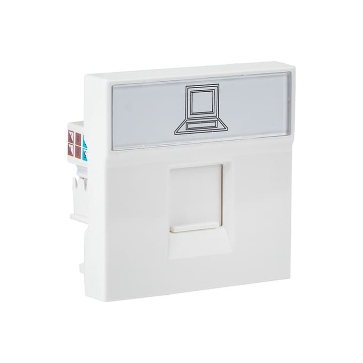 EKF Розетка RJ45 кат. 6, 2 модуля