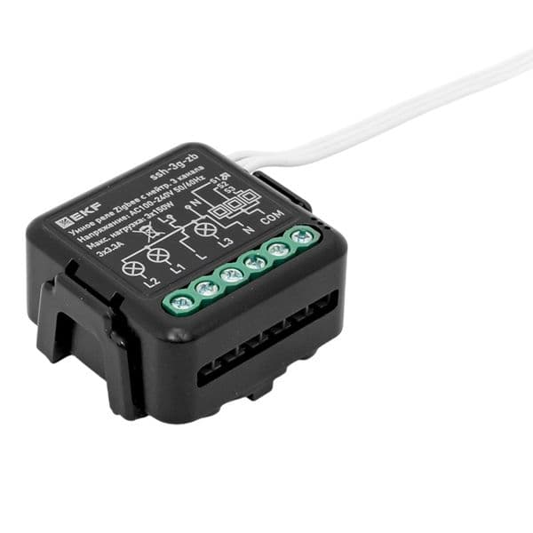 EKF Умное реле в подрозетник 3-канальное с нейтралью Zigbee Connect Select — миниатюра 8
