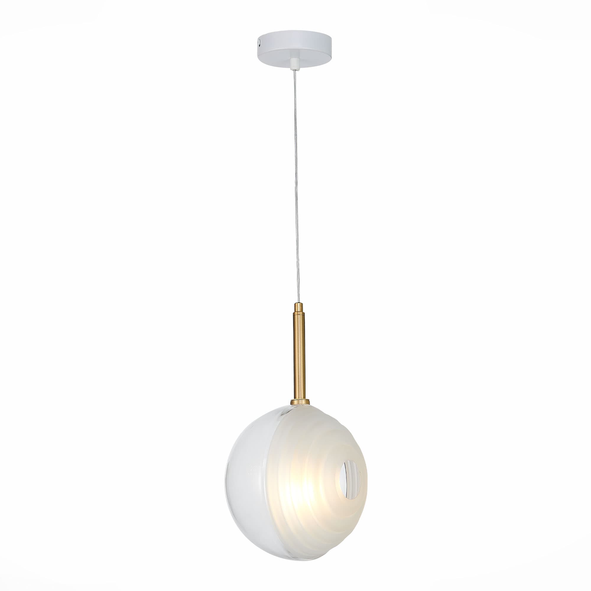 ST LUCE SL1183.503.01 Подвес Латунь/Белый LED 1*5W
