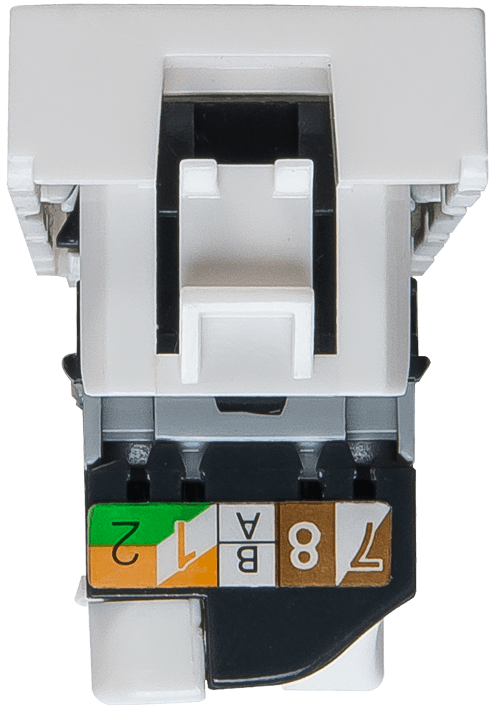 SPL Розетка RJ 45 Mosaic категория 5е UTP 1 модуль белая (076551 - SPL - 200006) — миниатюра 3