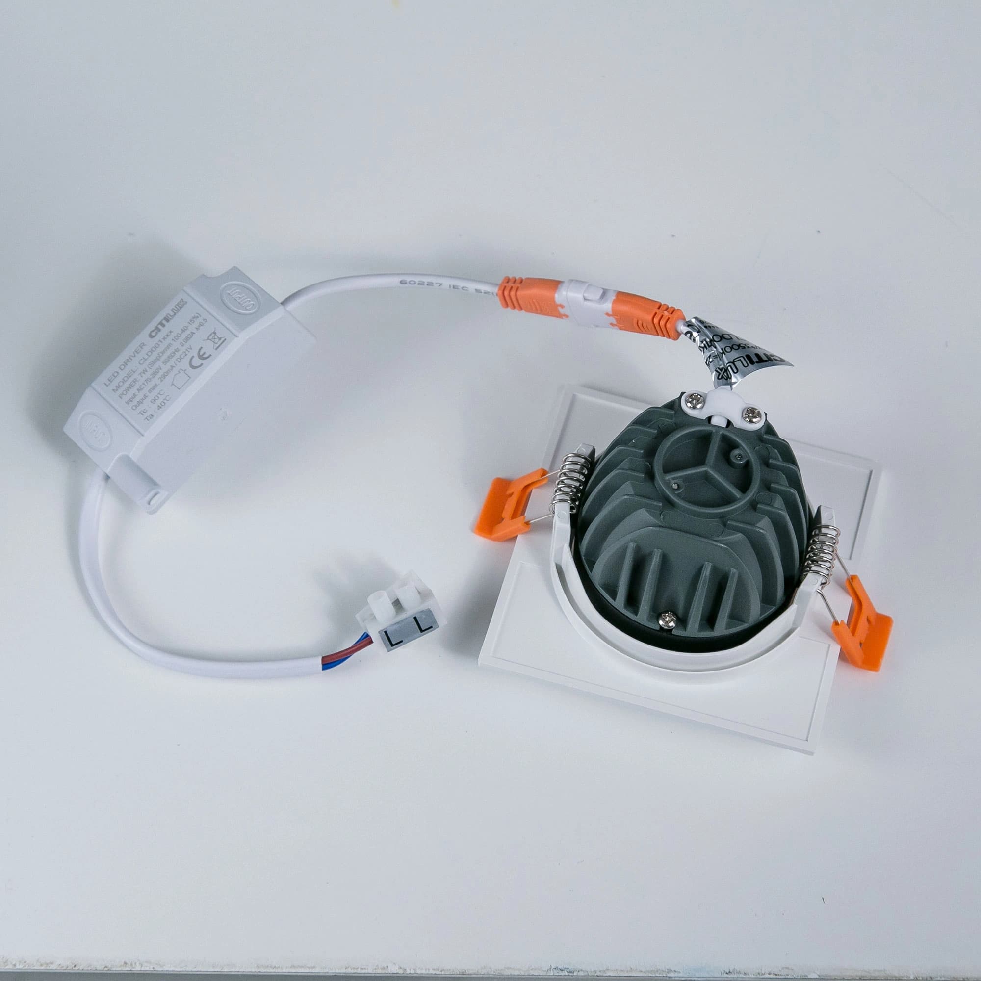 Citilux CLD001KNW6 Альфа Бронза+Зол Светильник встраиваемый LED 7W*3500K — миниатюра 5